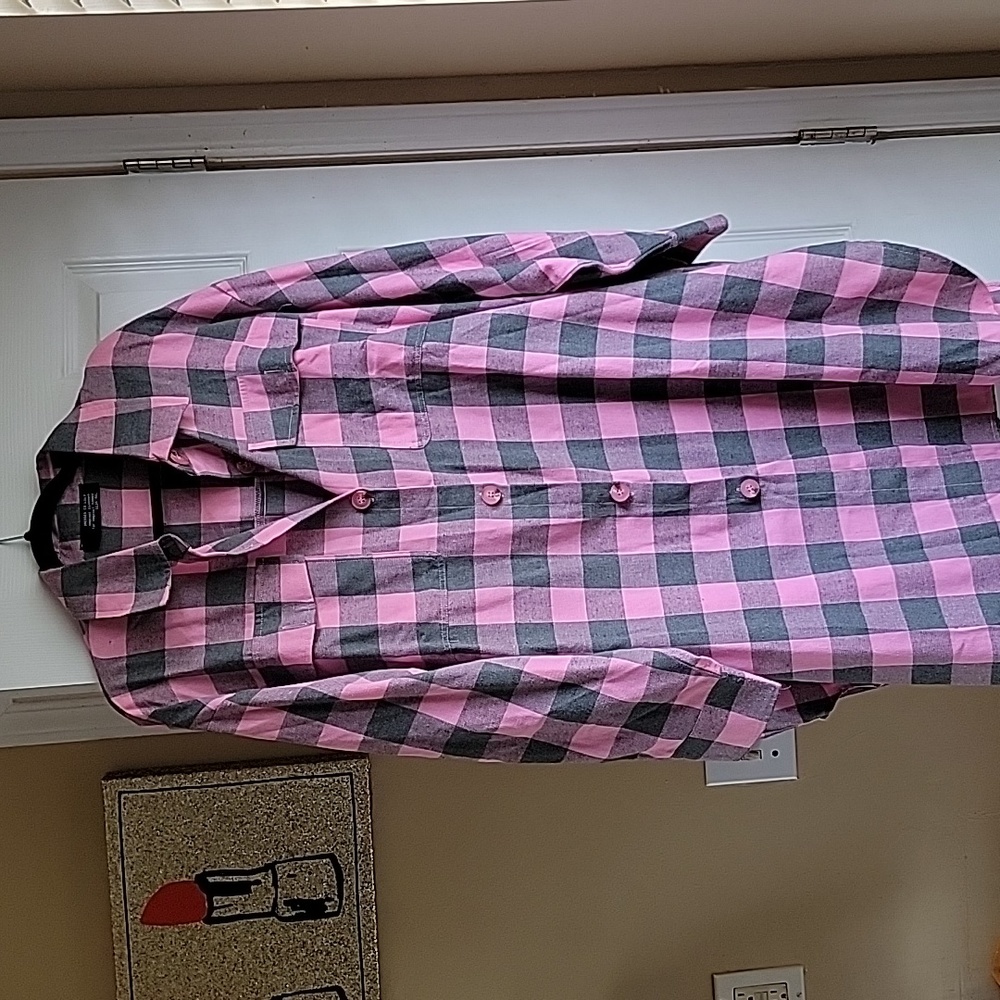 Dressed in LaLa plaid shirt dress